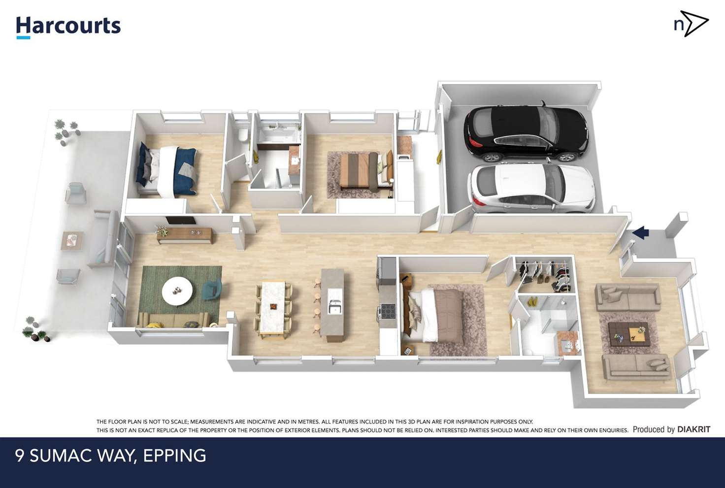 Floorplan of Homely house listing, 9 Sumac Way, Epping VIC 3076
