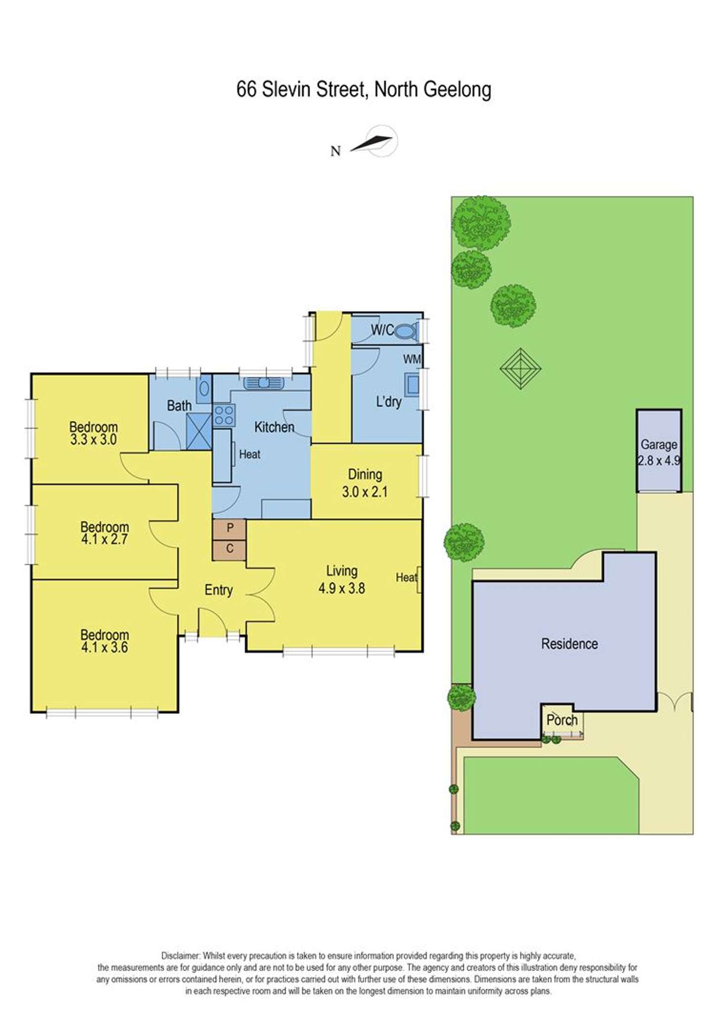 Floorplan of Homely house listing, 66 Slevin Street, North Geelong VIC 3215