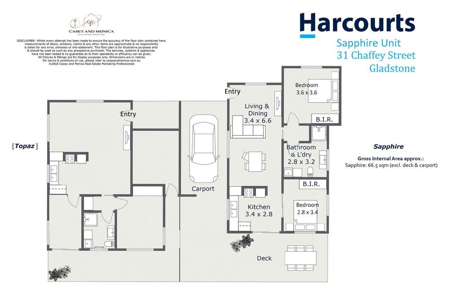 Floorplan of Homely unit listing, 2/31 Chaffey Street, Gladstone TAS 7264