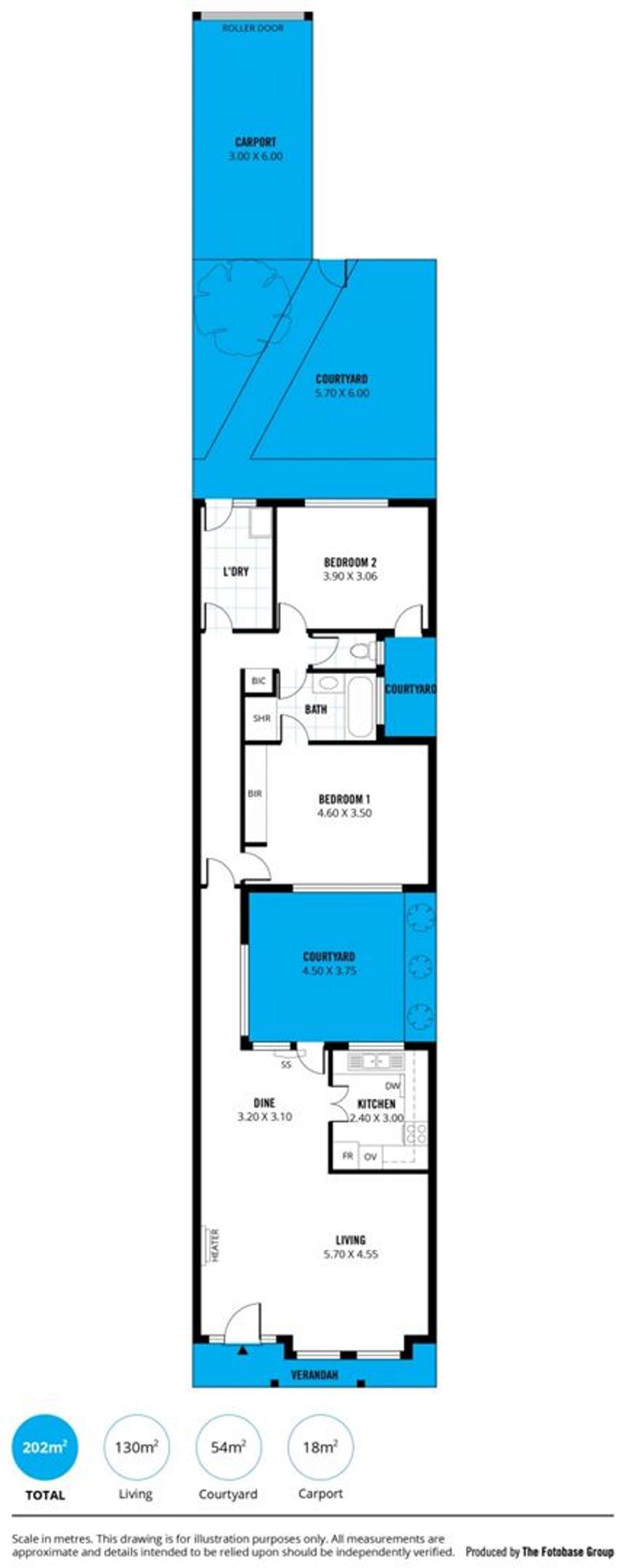Floorplan of Homely unit listing, 2/292 Fullarton Road, Fullarton SA 5063