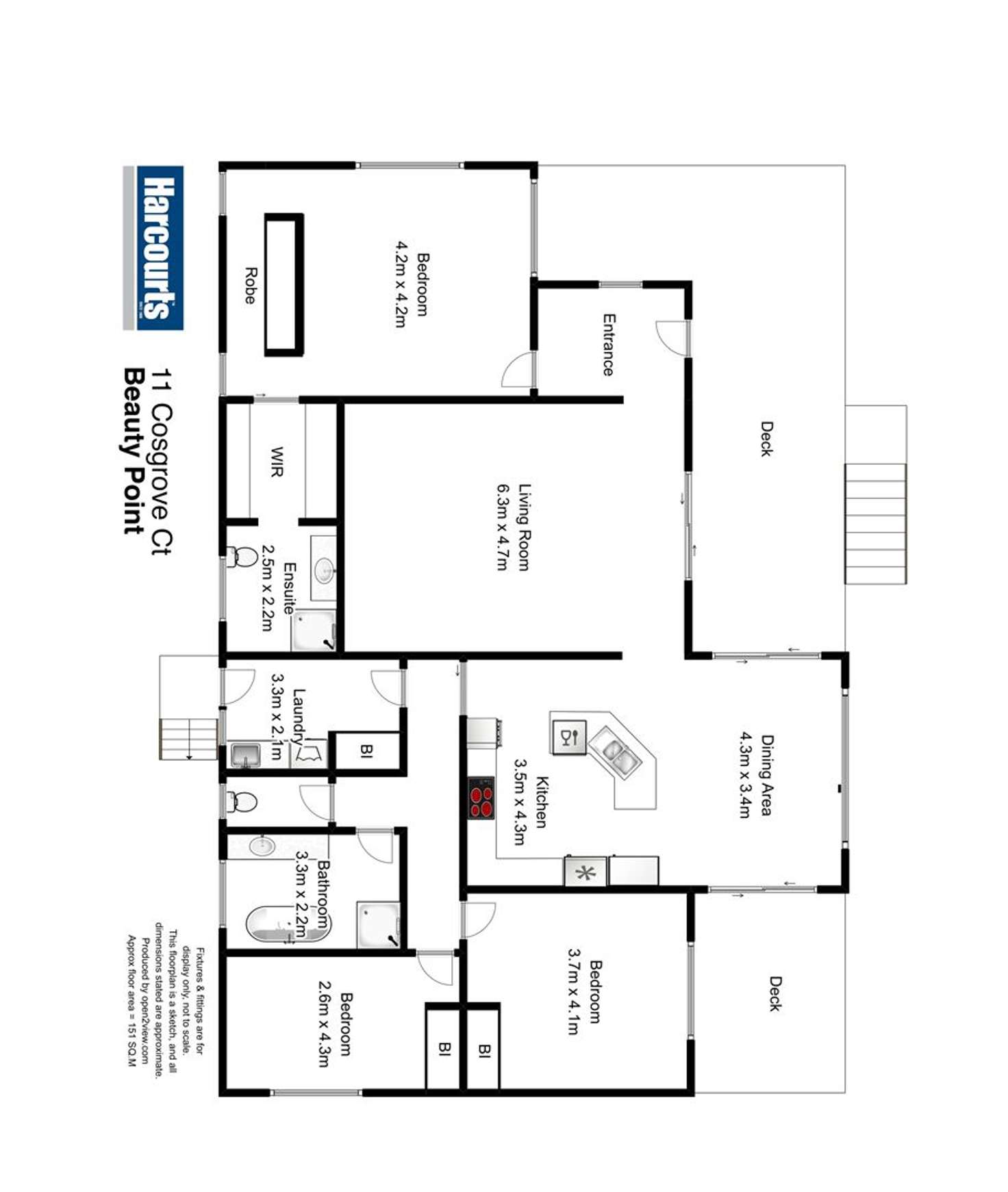Floorplan of Homely house listing, 11 Cosgrove Court, Beauty Point TAS 7270