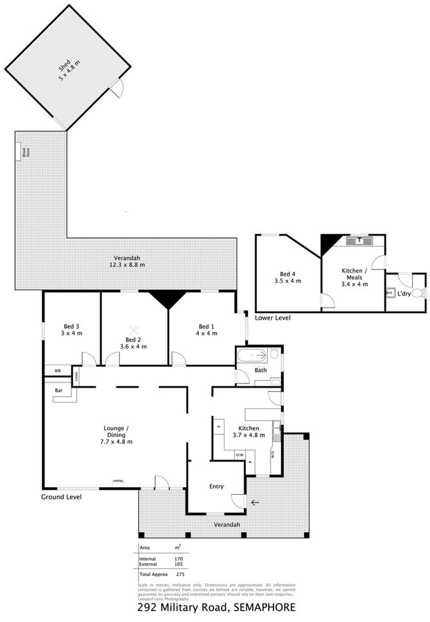 Floorplan of Homely house listing, 292 Military Road, Largs Bay SA 5016