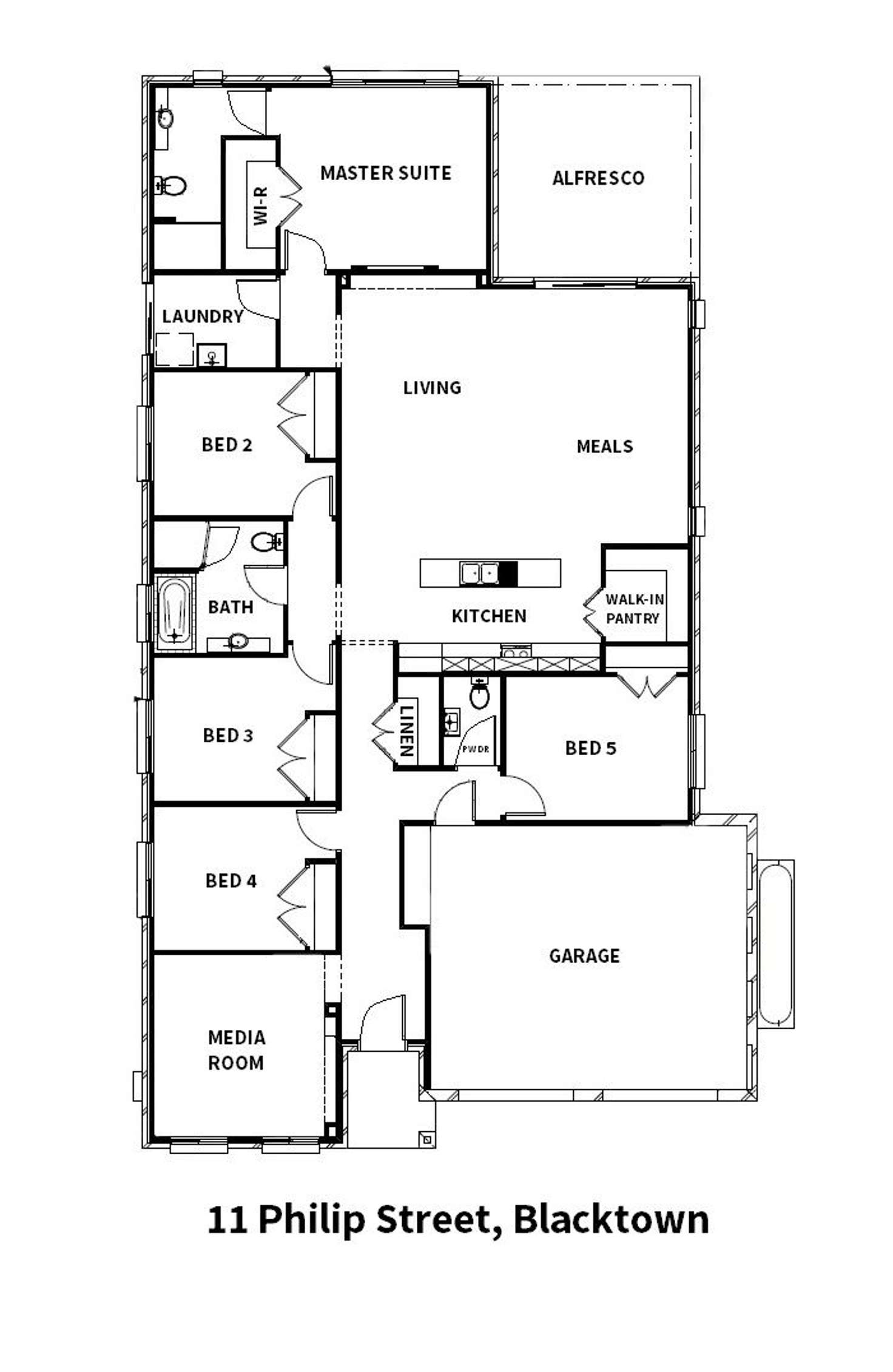 Floorplan of Homely house listing, 11 Philip Street, Blacktown NSW 2148