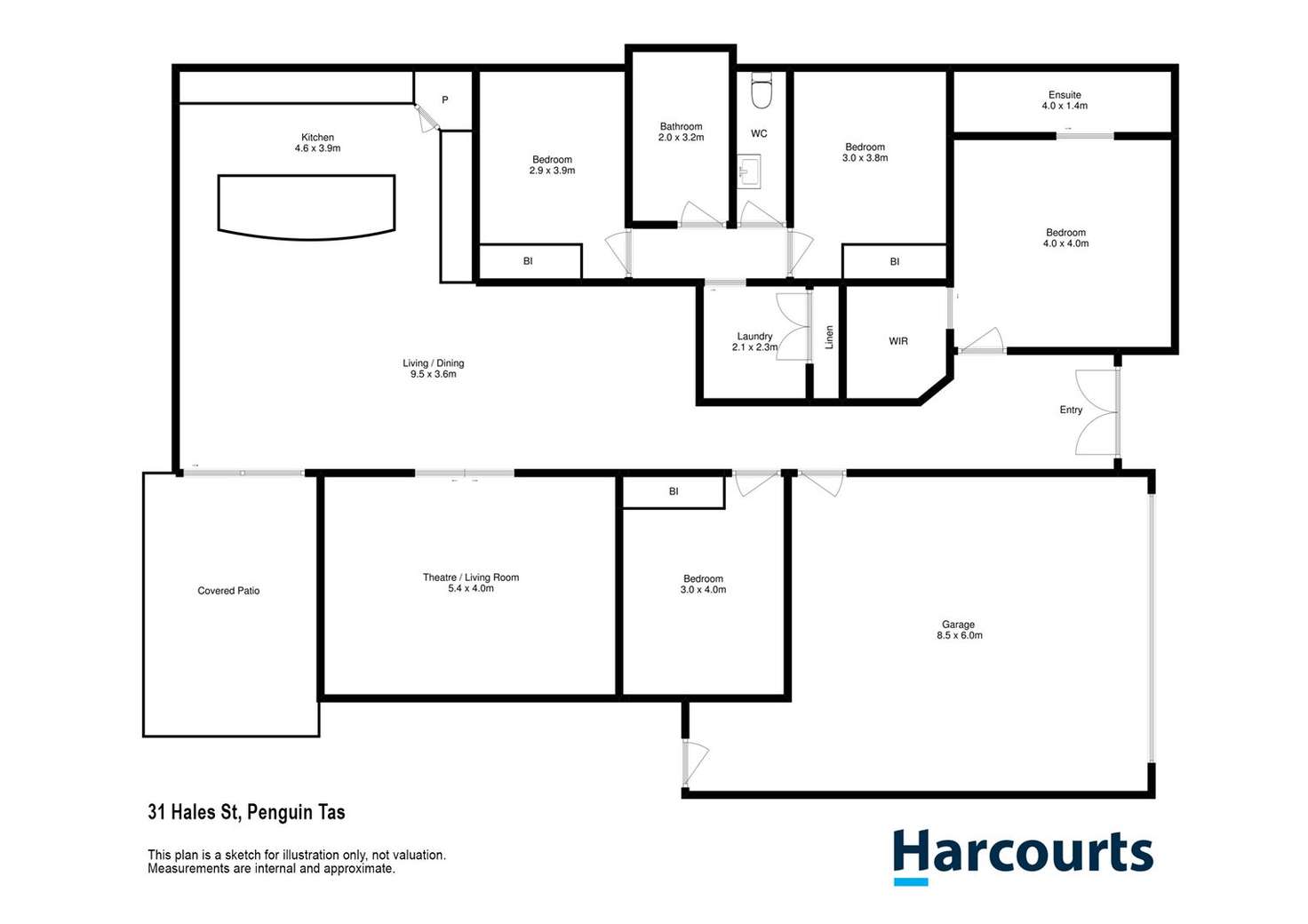 Floorplan of Homely house listing, 31 Hales Street, Penguin TAS 7316