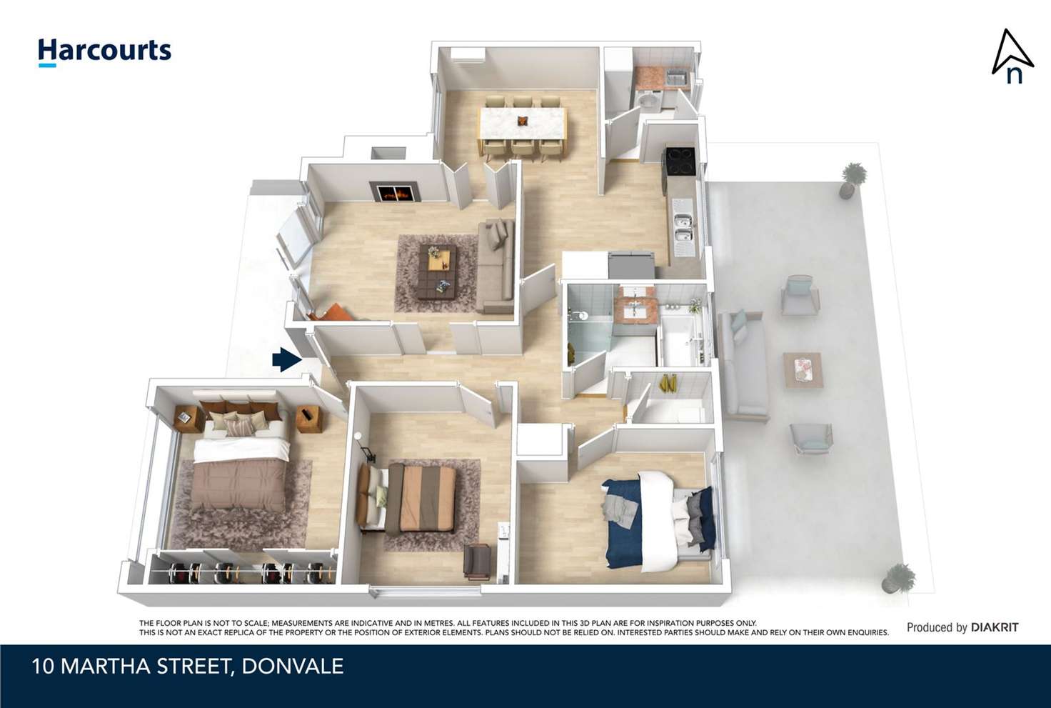 Floorplan of Homely house listing, 10 Martha Street, Donvale VIC 3111