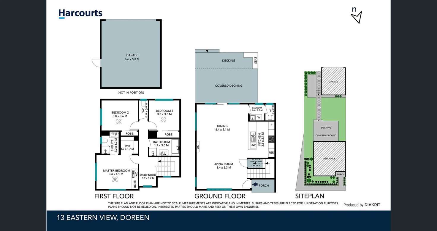 Floorplan of Homely semiDetached listing, 13 Eastern View, Doreen VIC 3754