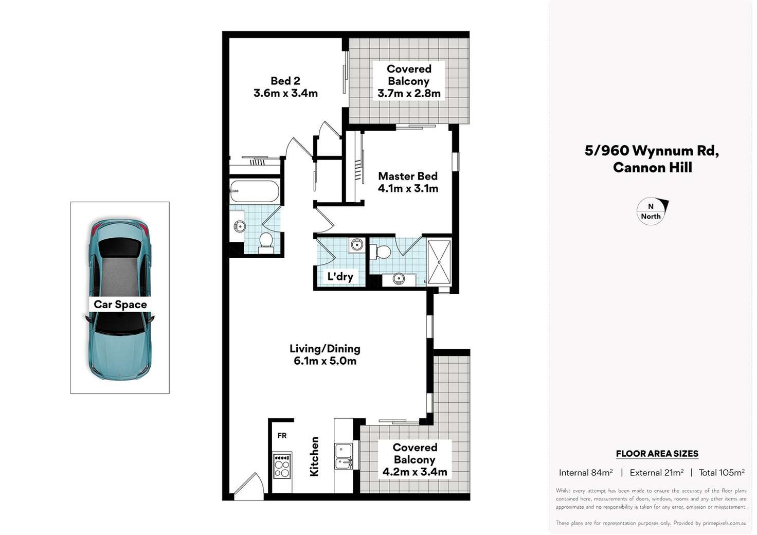 Floorplan of Homely unit listing, 5/960 Wynnum Road, Cannon Hill QLD 4170