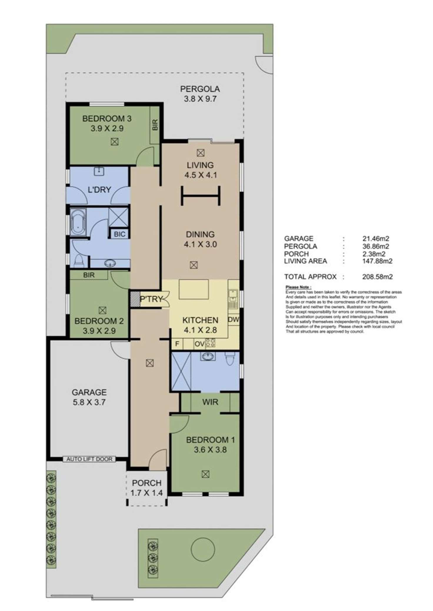 Floorplan of Homely house listing, 9 Amos Way, Royal Park SA 5014