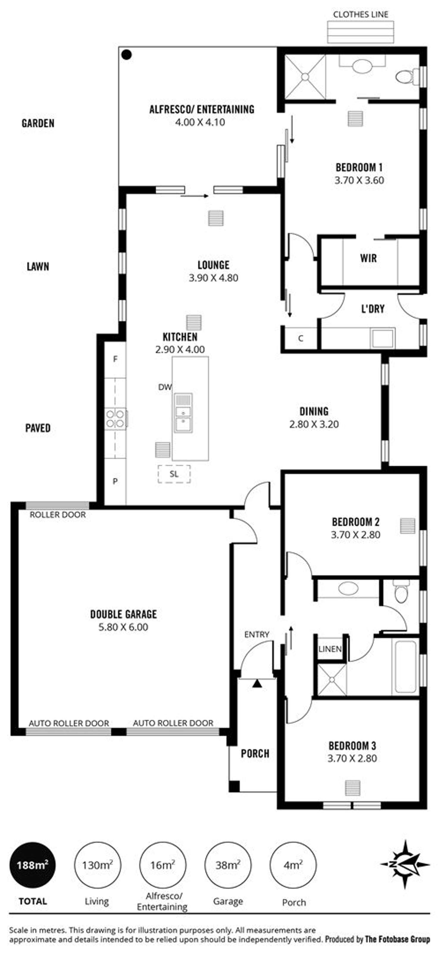 Floorplan of Homely house listing, 10 Pier Lane, Mawson Lakes SA 5095