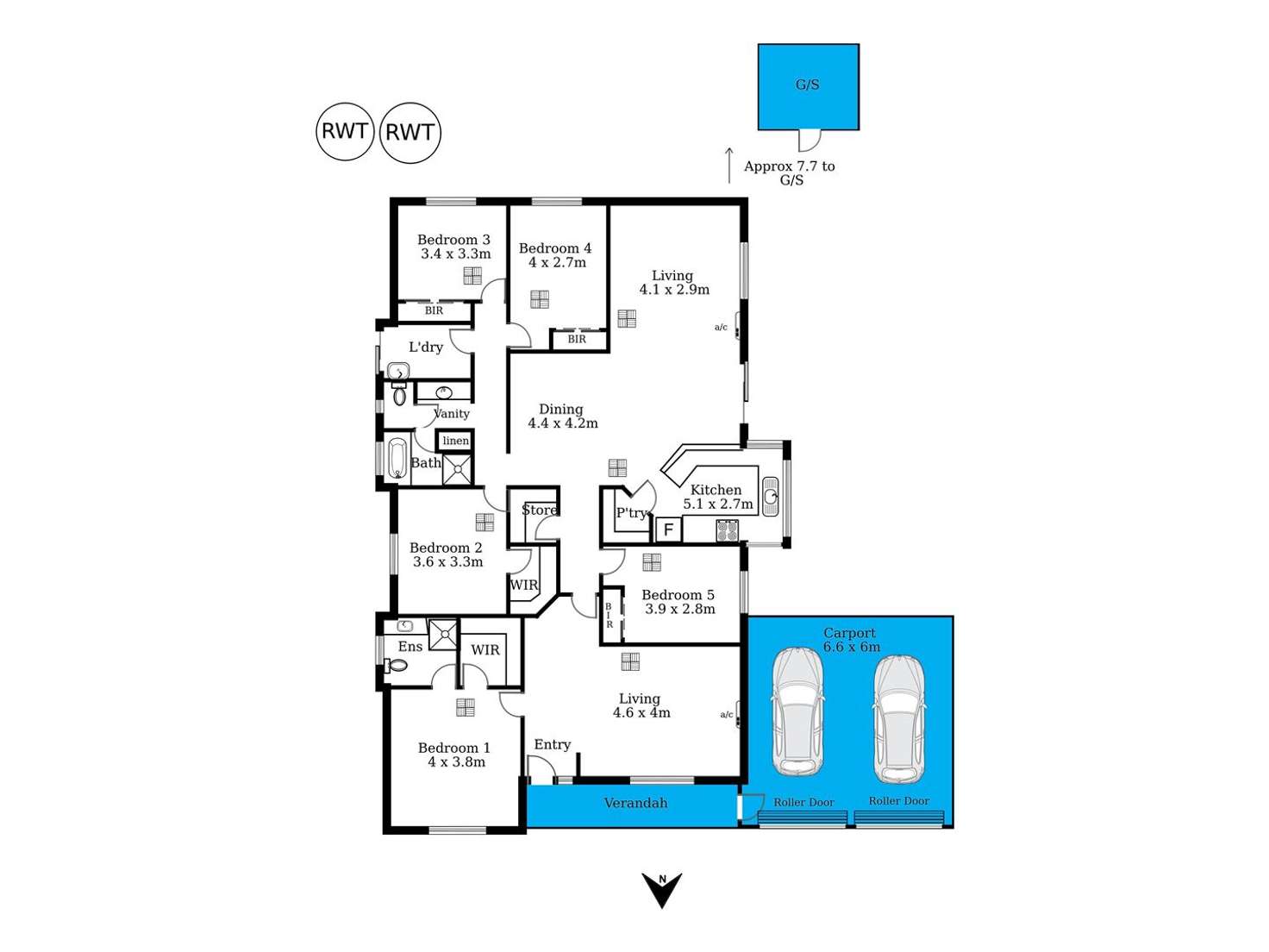 Floorplan of Homely house listing, 30 Antonio Street, Huntfield Heights SA 5163