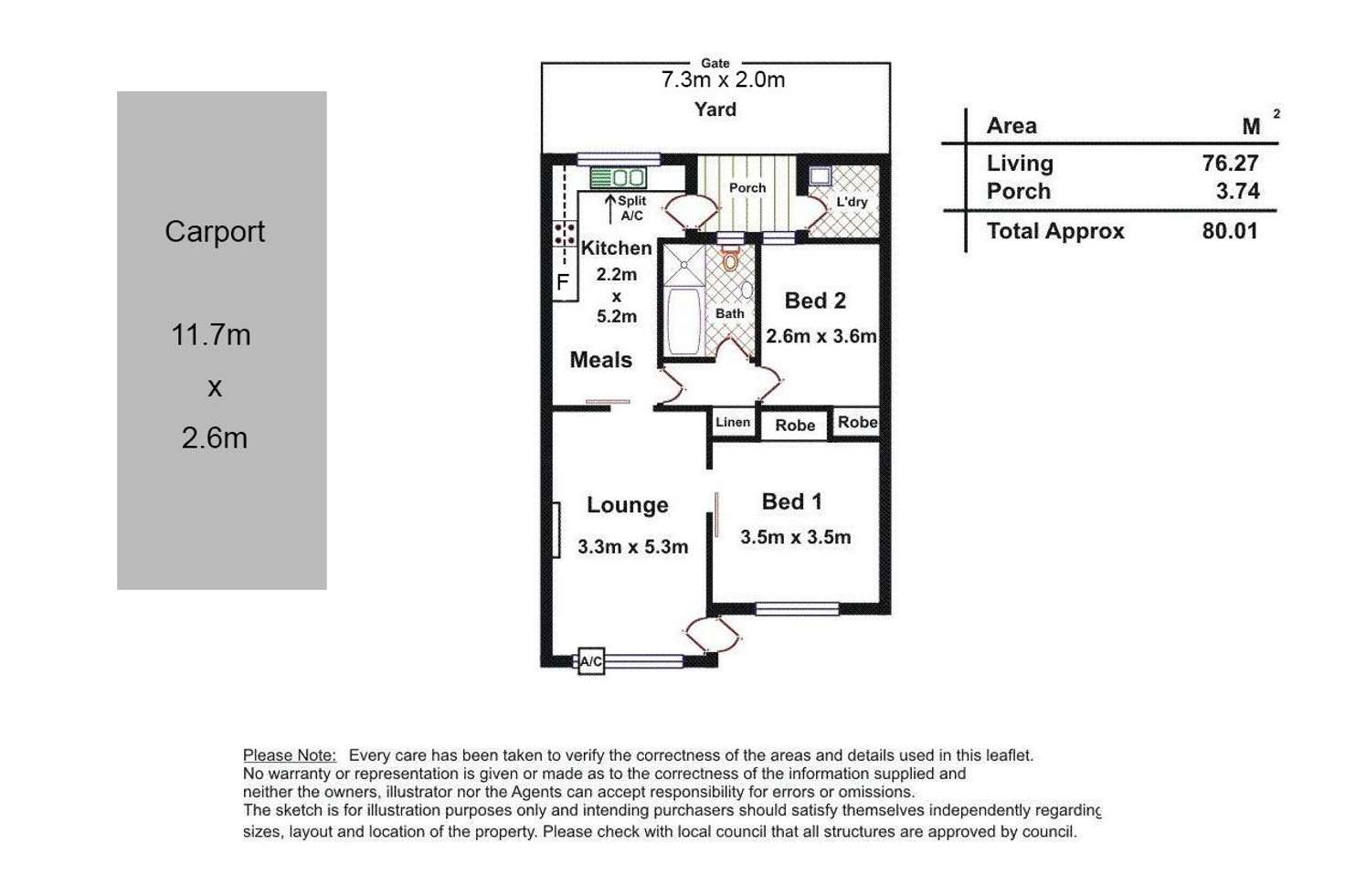 Floorplan of Homely unit listing, U4/142 Watson Avenue, Toorak Gardens SA 5065