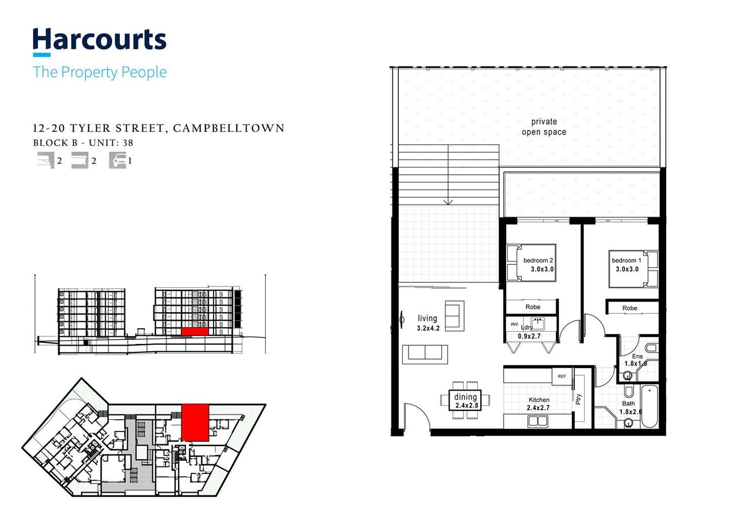 Floorplan of Homely unit listing, 38/12-20 Tyler Street, Campbelltown NSW 2560