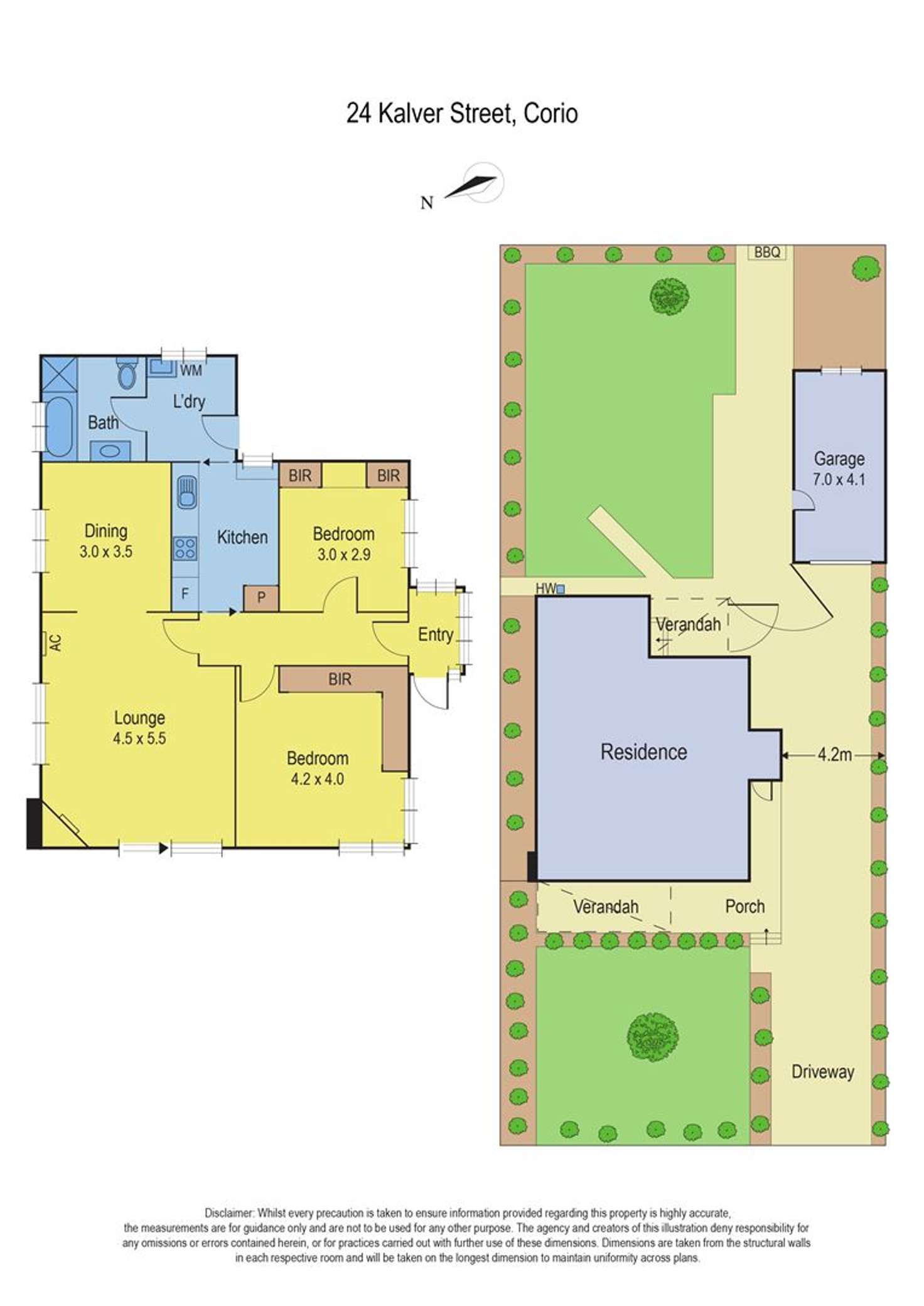 Floorplan of Homely house listing, 24 Kalver Street, Corio VIC 3214