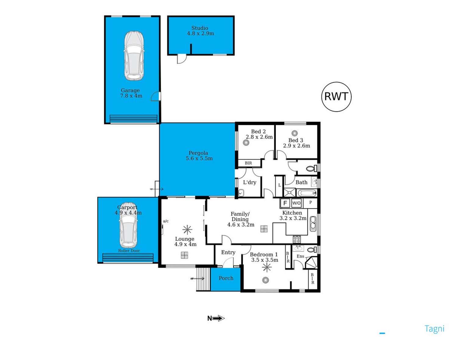 Floorplan of Homely house listing, 12 Brandt Street, Flagstaff Hill SA 5159