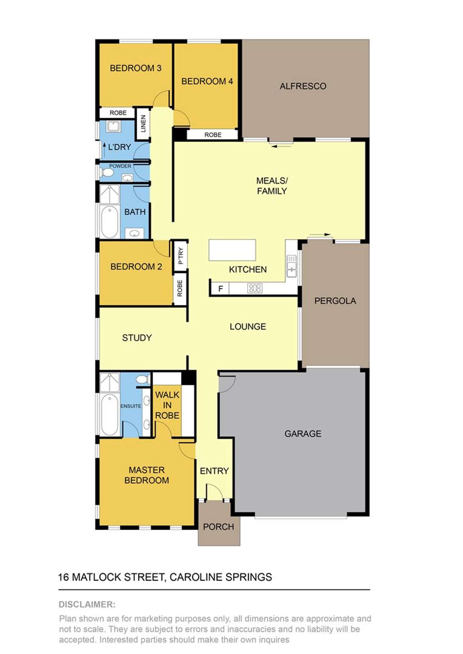 Floorplan of Homely house listing, 16 Matlock Street, Caroline Springs VIC 3023