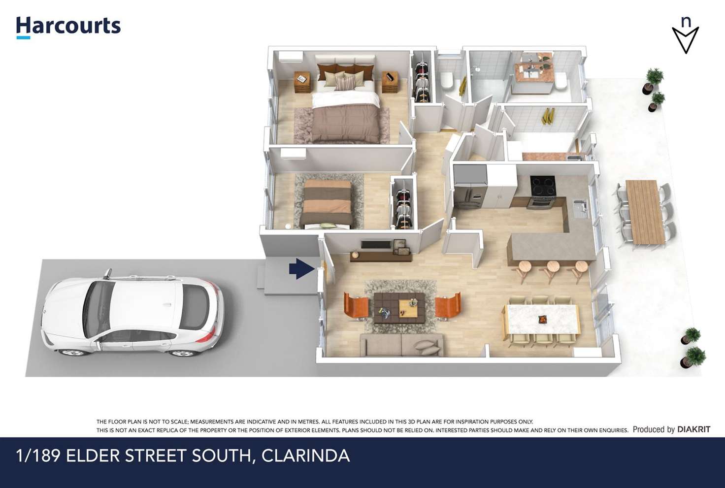 Floorplan of Homely unit listing, 1/189 Elder Street South, Clarinda VIC 3169