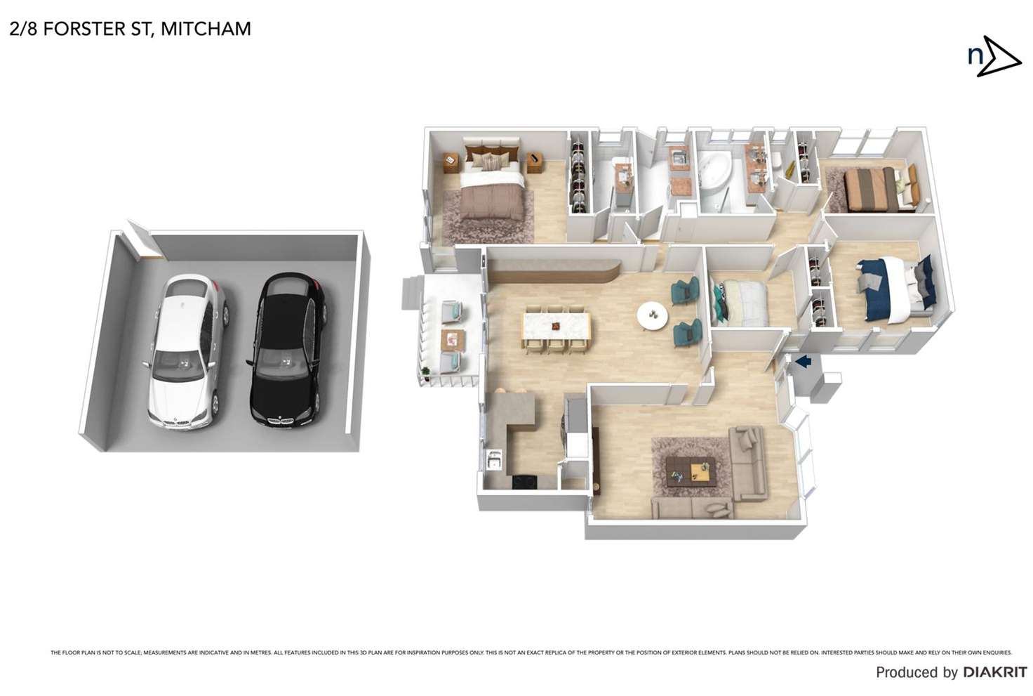 Floorplan of Homely unit listing, 2/8 Forster Street, Mitcham VIC 3132