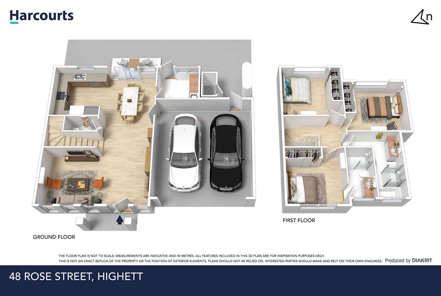 Floorplan of Homely townhouse listing, 48 Rose Street, Highett VIC 3190