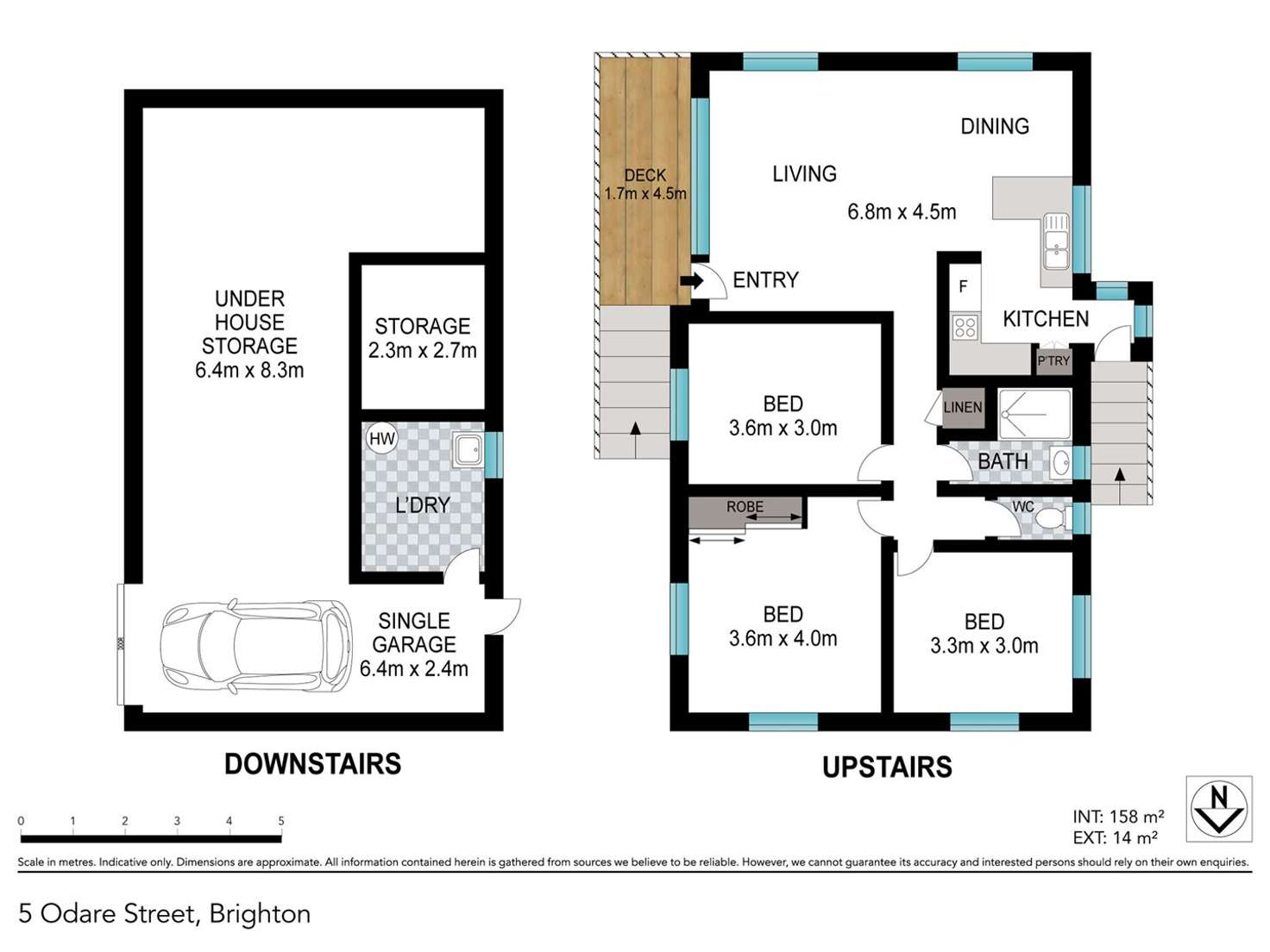 Floorplan of Homely house listing, 5 O'Dare St, Brighton QLD 4017