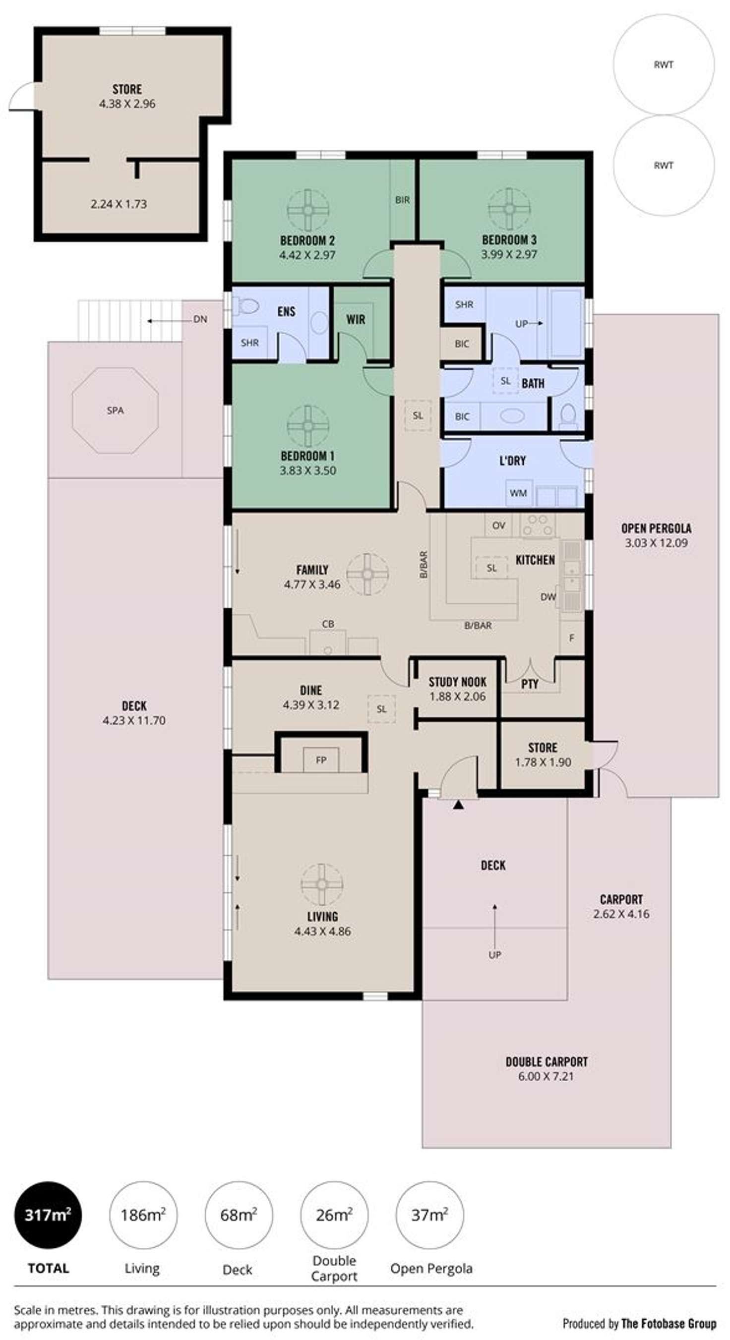 Floorplan of Homely house listing, 72 Osterley Avenue, Bridgewater SA 5155