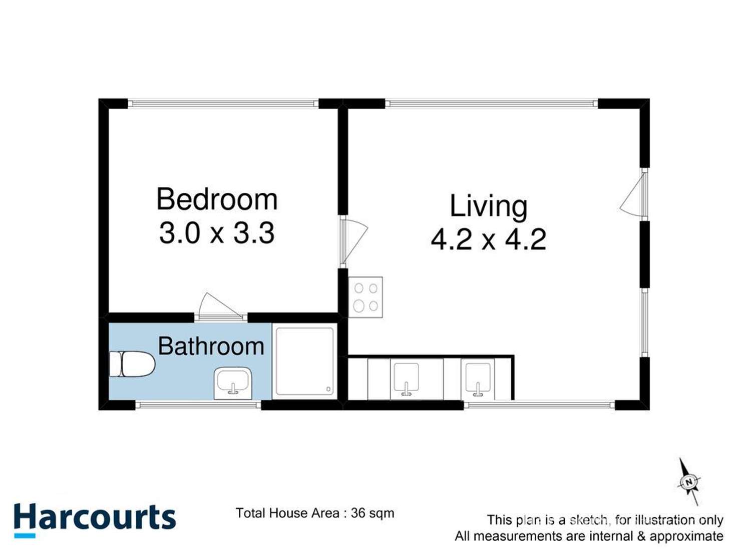 Floorplan of Homely unit listing, 126a Beach Road, Margate TAS 7054
