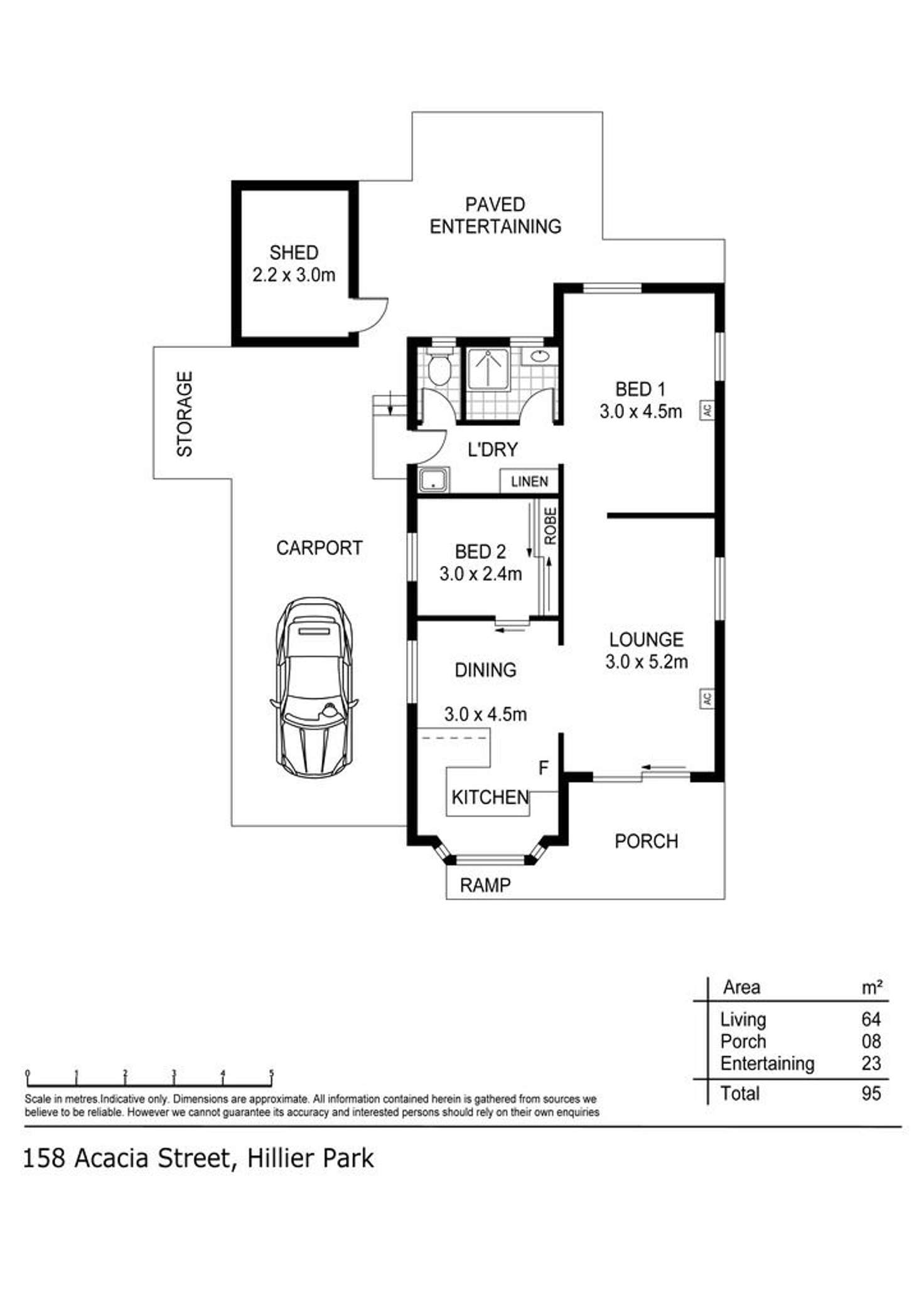 Floorplan of Homely house listing, 158 Acacia, Hillier SA 5116