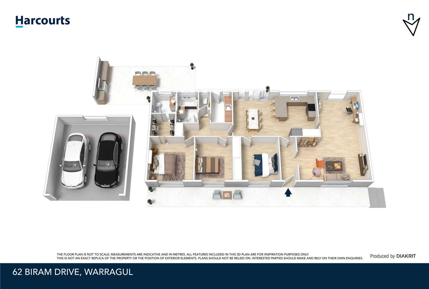 Floorplan of Homely house listing, 62 Biram Drive, Warragul VIC 3820