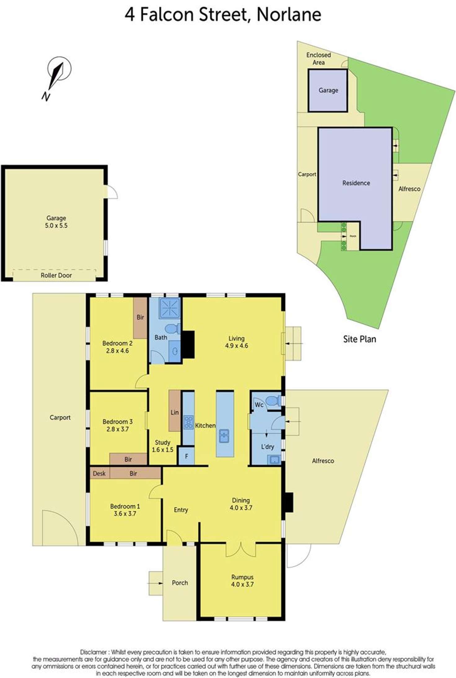 Floorplan of Homely house listing, 4 Falcon Street, Norlane VIC 3214