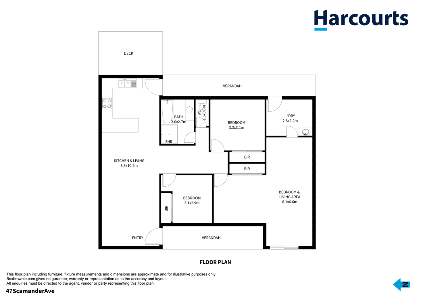 Floorplan of Homely house listing, 47 Scamander Avenue, Scamander TAS 7215