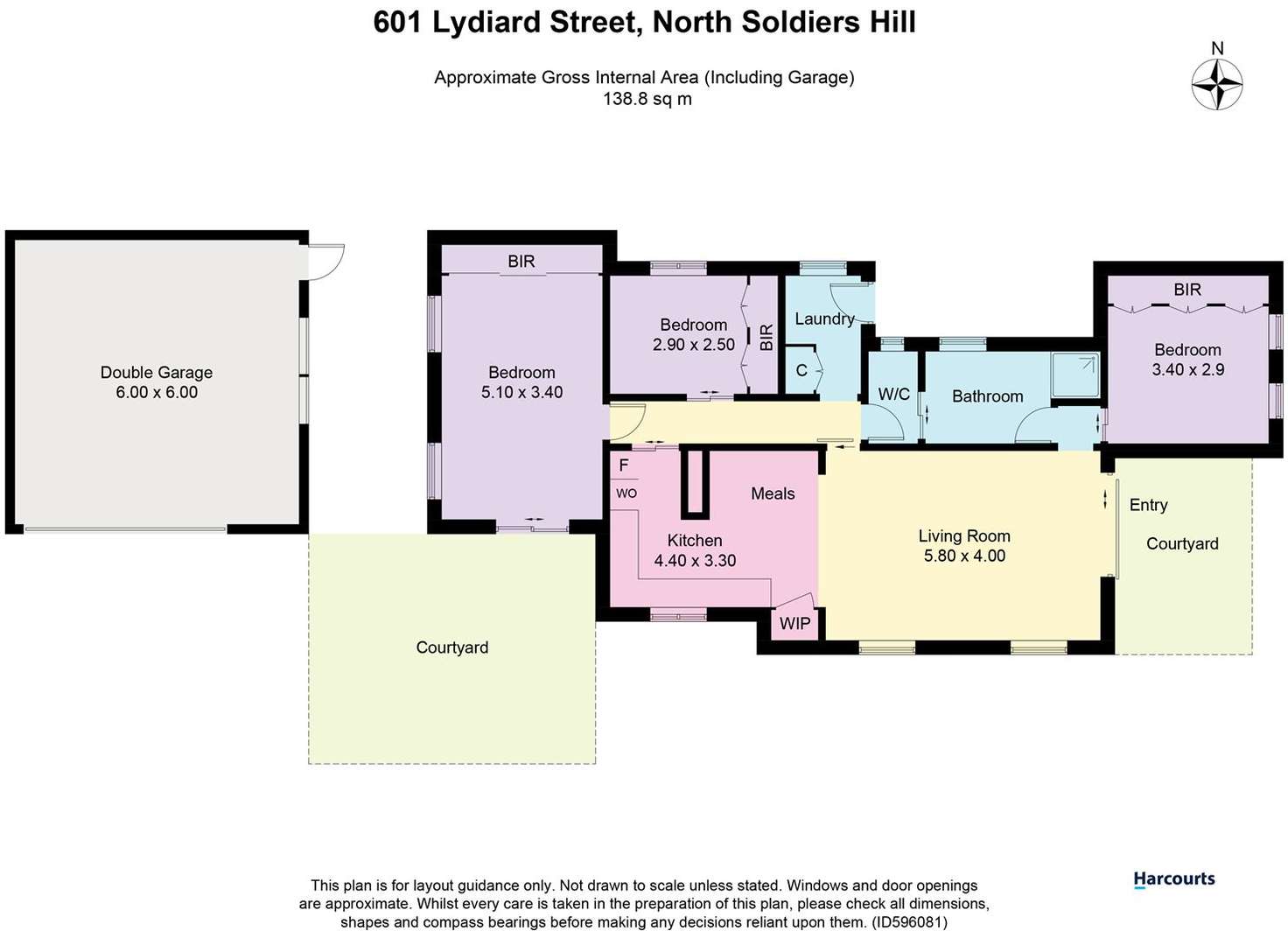 Floorplan of Homely house listing, 601 Lydiard Street North, Soldiers Hill VIC 3350