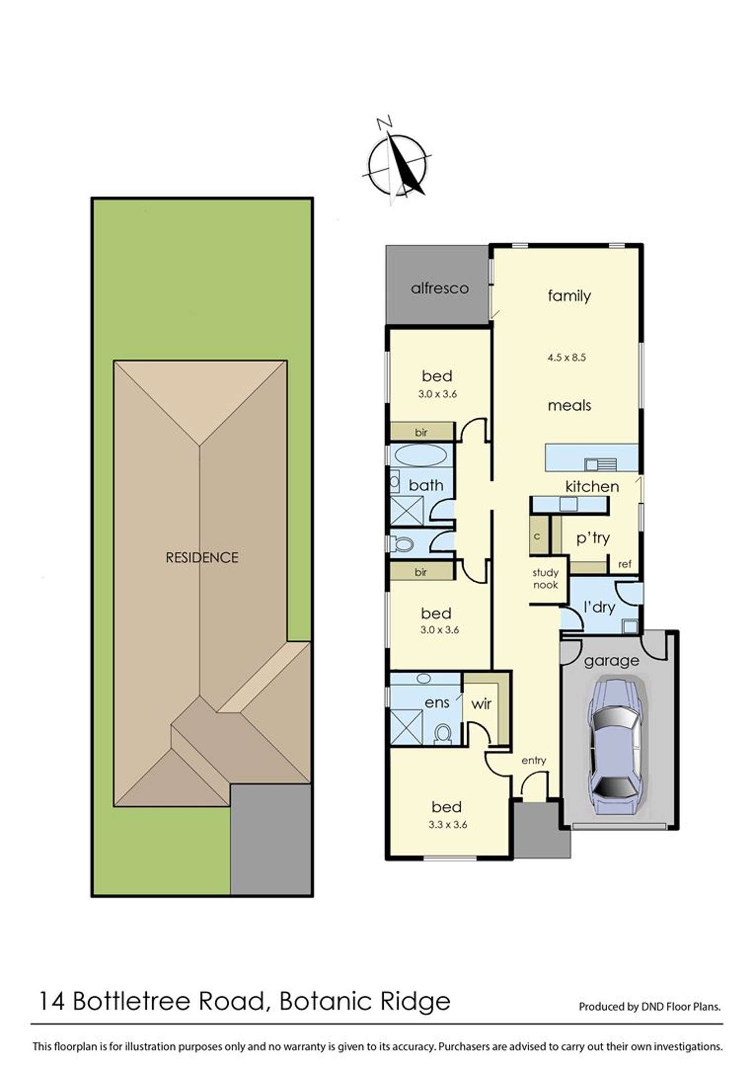 Floorplan of Homely house listing, 14 Bottletree Road, Botanic Ridge VIC 3977