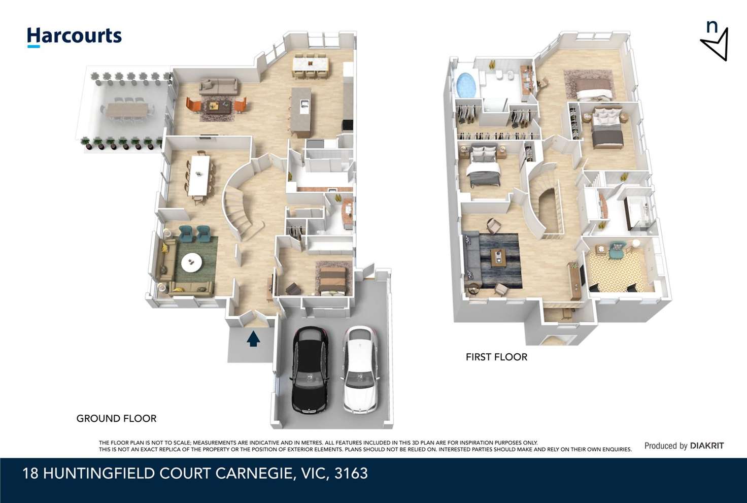 Floorplan of Homely house listing, 18 Huntingfield Court, Carnegie VIC 3163