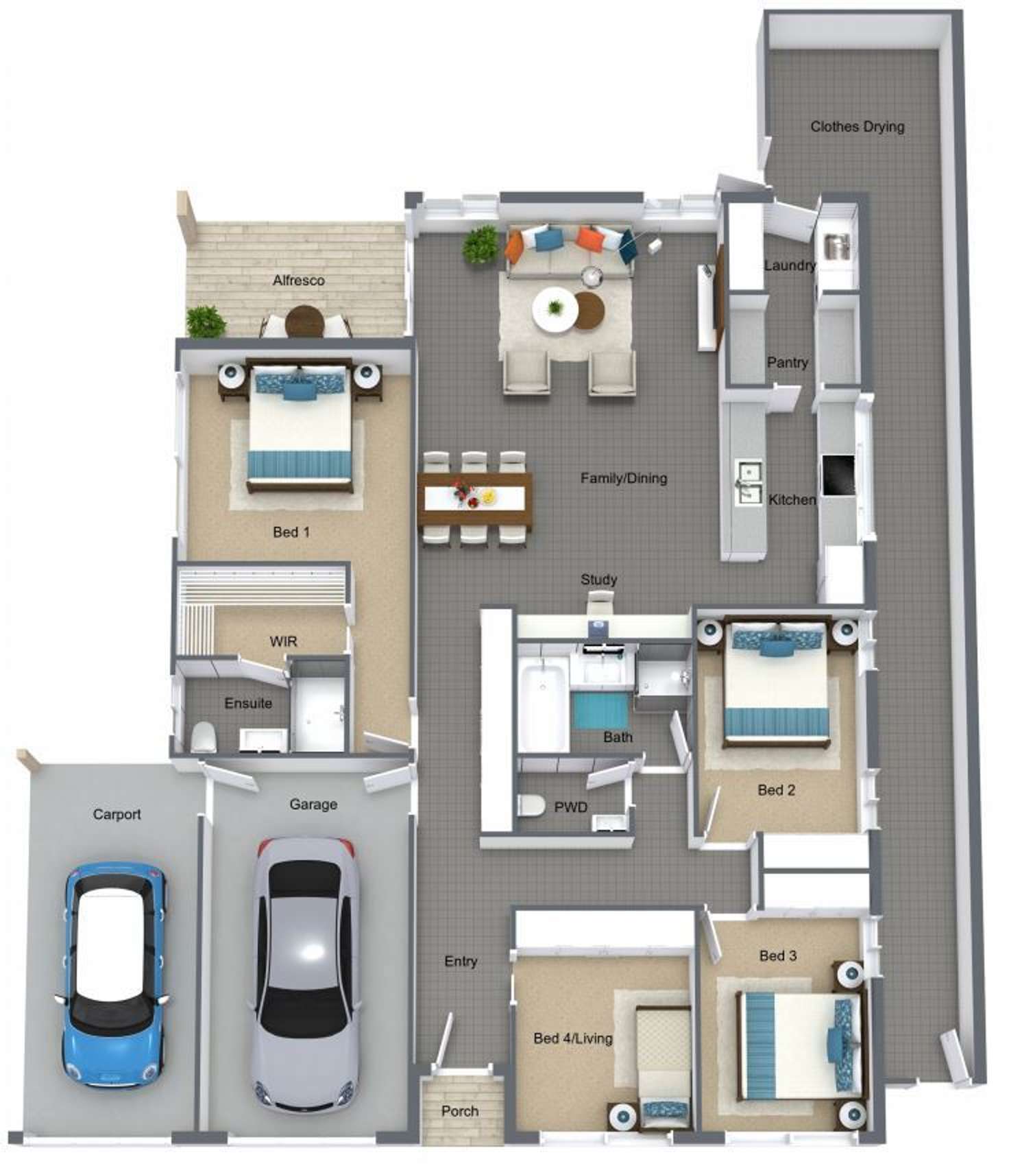 Floorplan of Homely house listing, 19 A Nulsen Circuit, Flynn ACT 2615