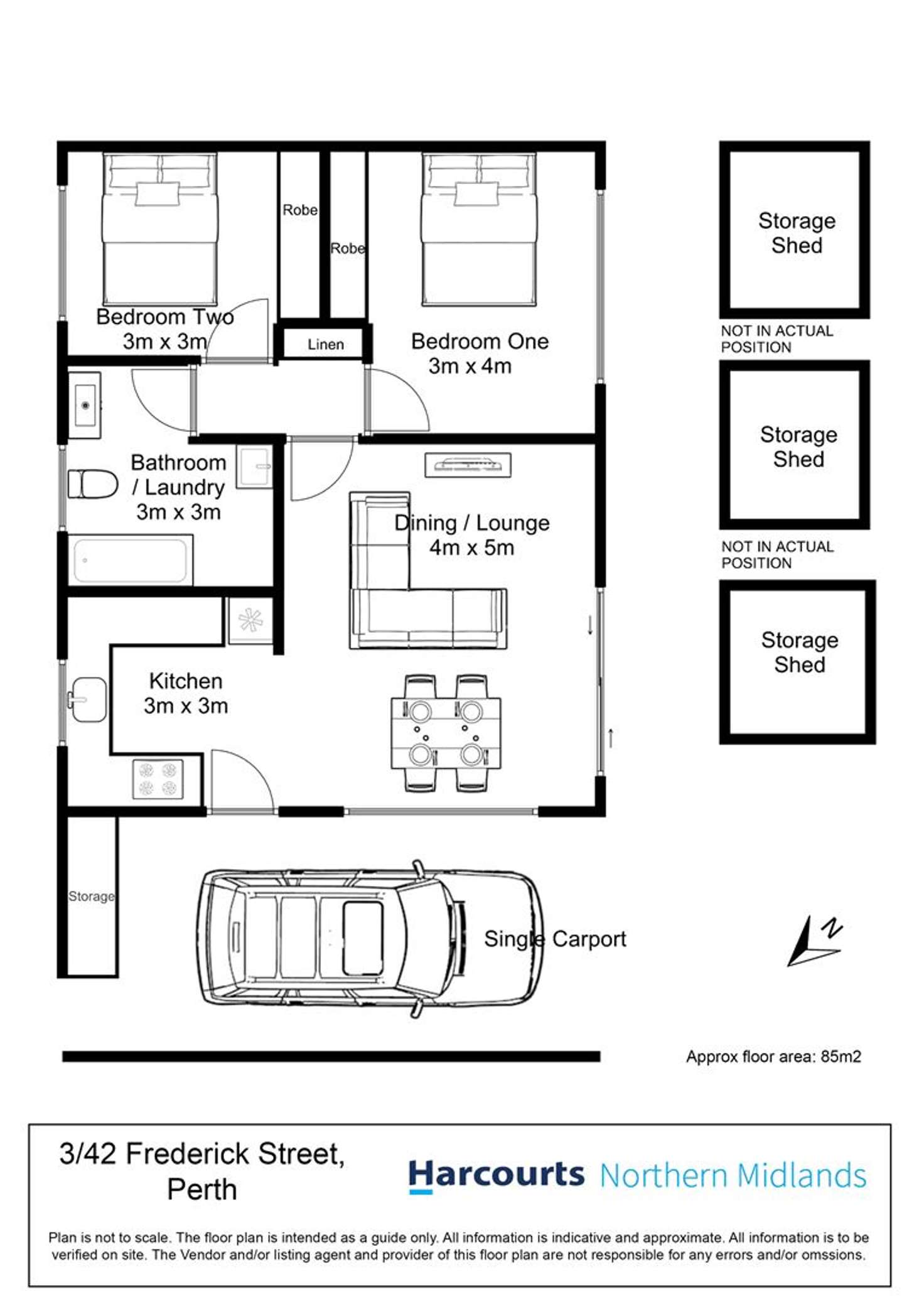 Floorplan of Homely villa listing, 3/42 Frederick Street, Perth TAS 7300