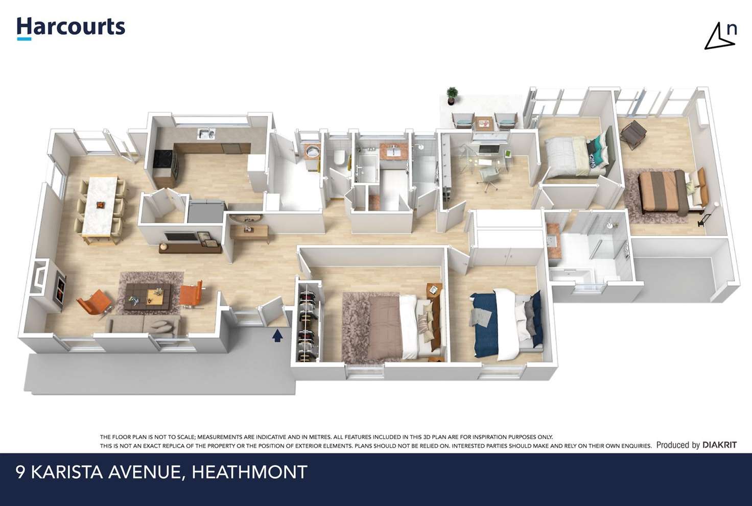 Floorplan of Homely house listing, 9 Karista Ave, Heathmont VIC 3135