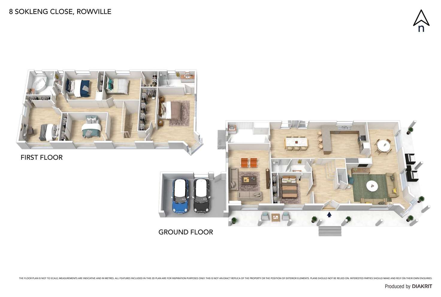 Floorplan of Homely house listing, 8 Sokleng Close, Rowville VIC 3178