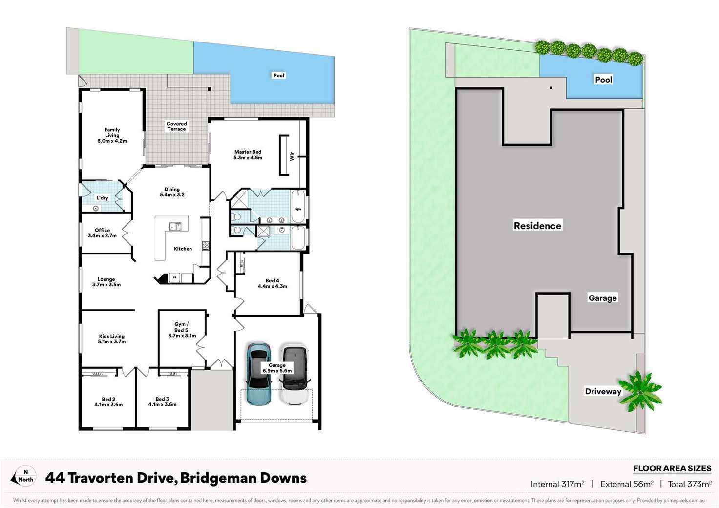 Floorplan of Homely house listing, 44 Travorten Drive, Bridgeman Downs QLD 4035