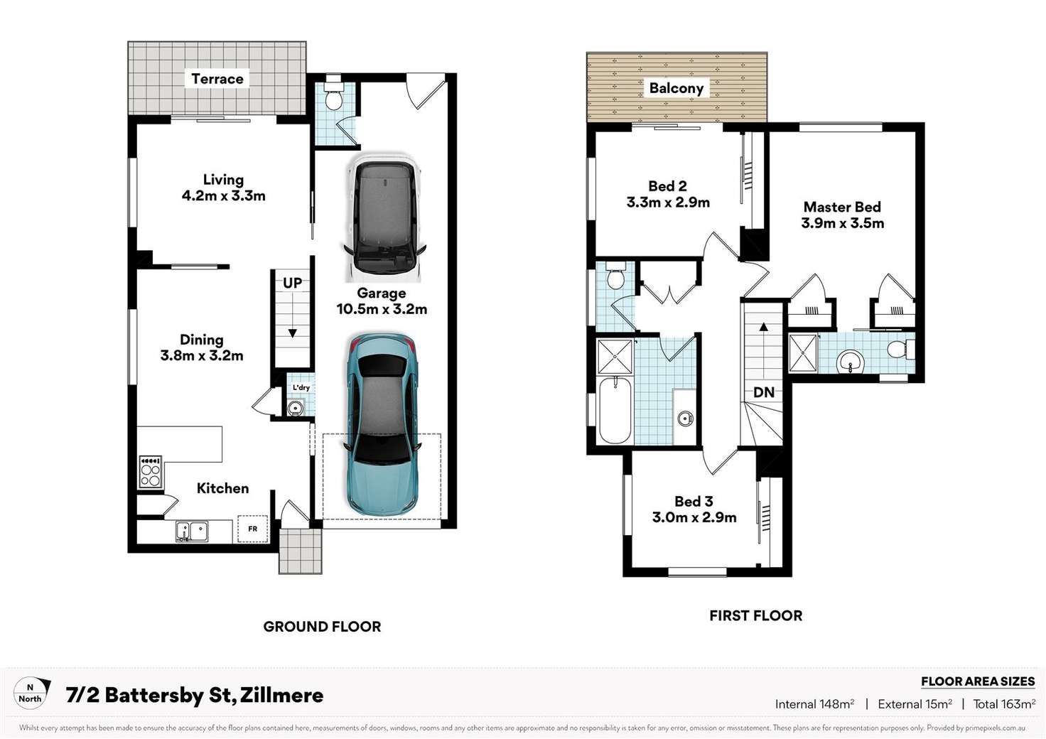 Floorplan of Homely townhouse listing, 7/2 Battersby Street, Zillmere QLD 4034