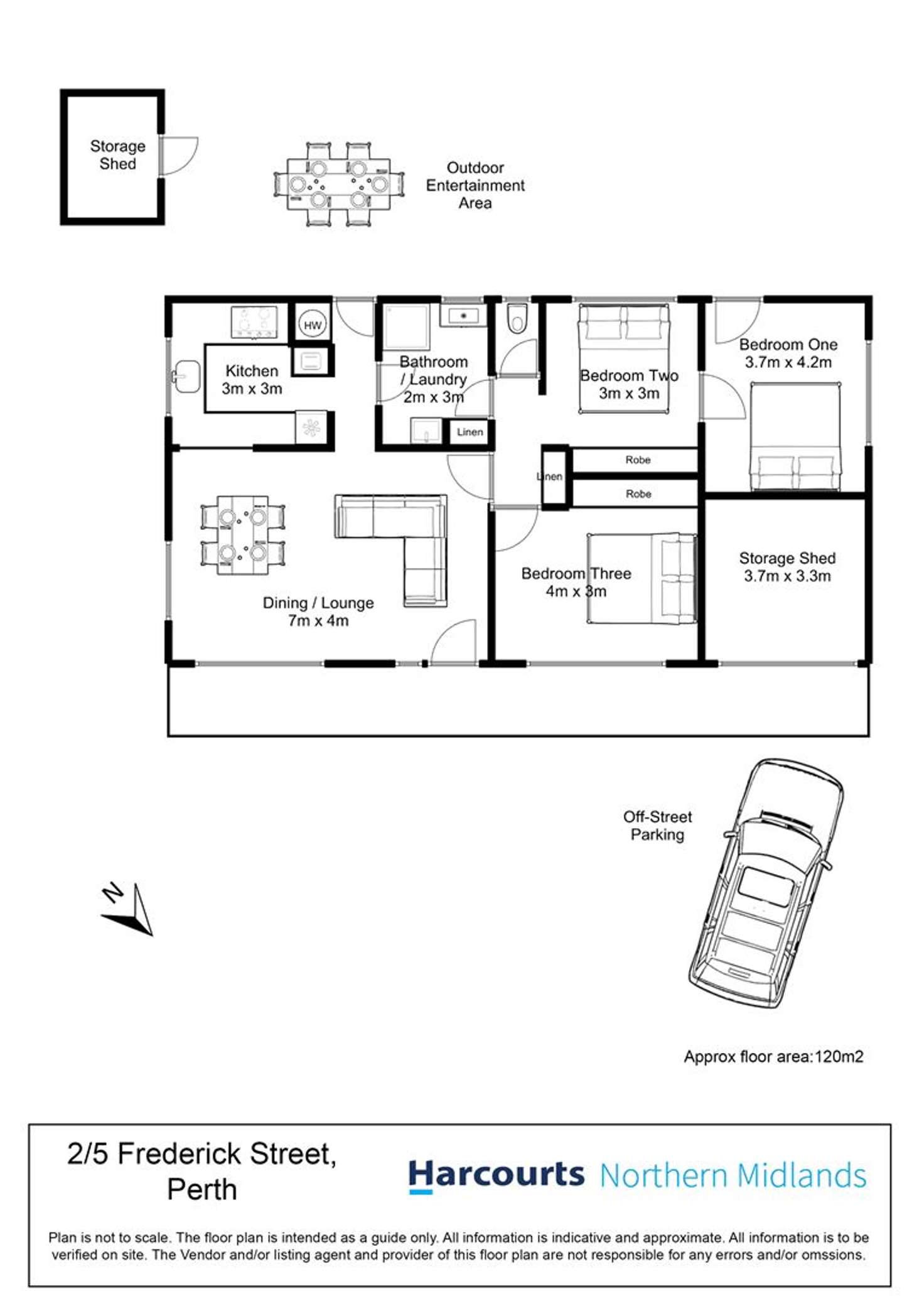 Floorplan of Homely villa listing, 2/5 Frederick Street, Perth TAS 7300