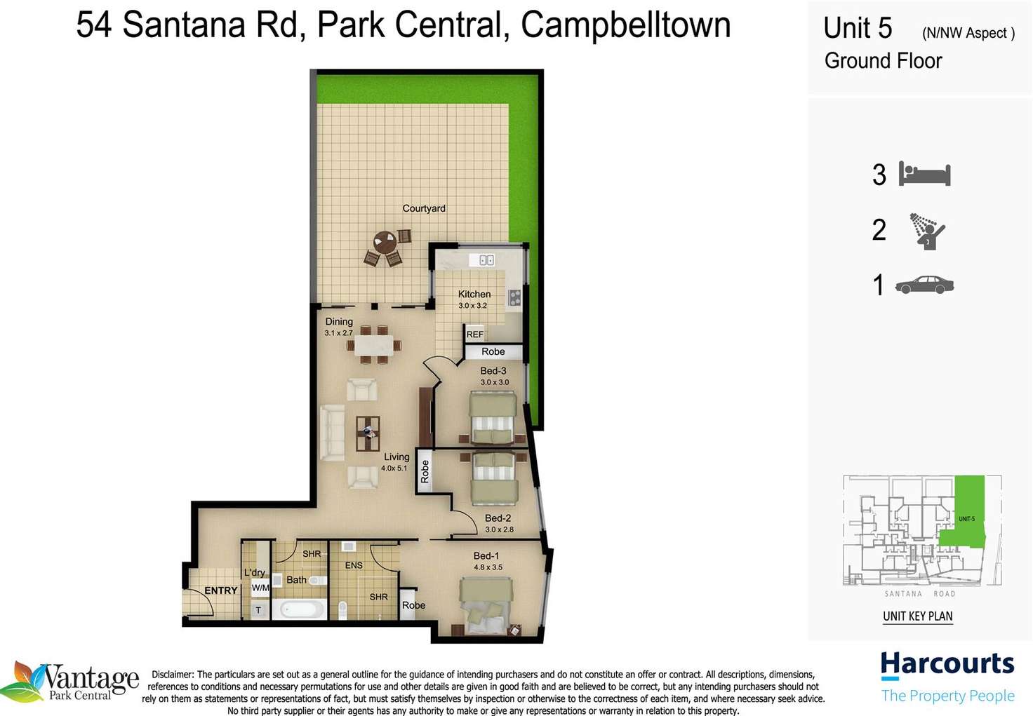 Floorplan of Homely apartment listing, 5/54 Santana Road, Campbelltown NSW 2560