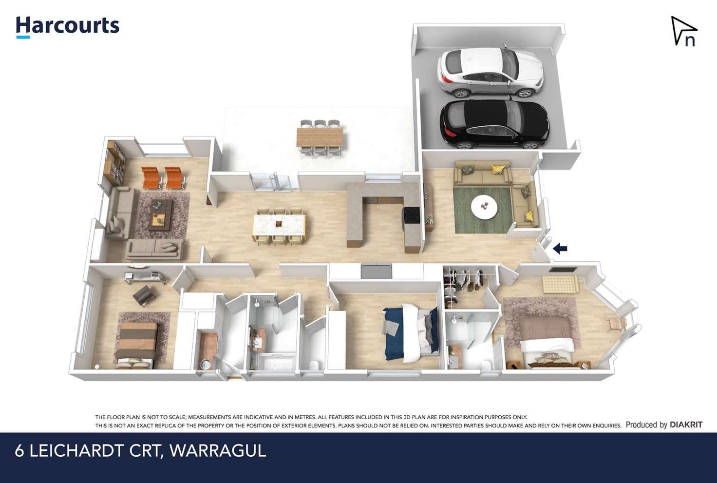 Floorplan of Homely house listing, 6 Leichardt Court, Warragul VIC 3820