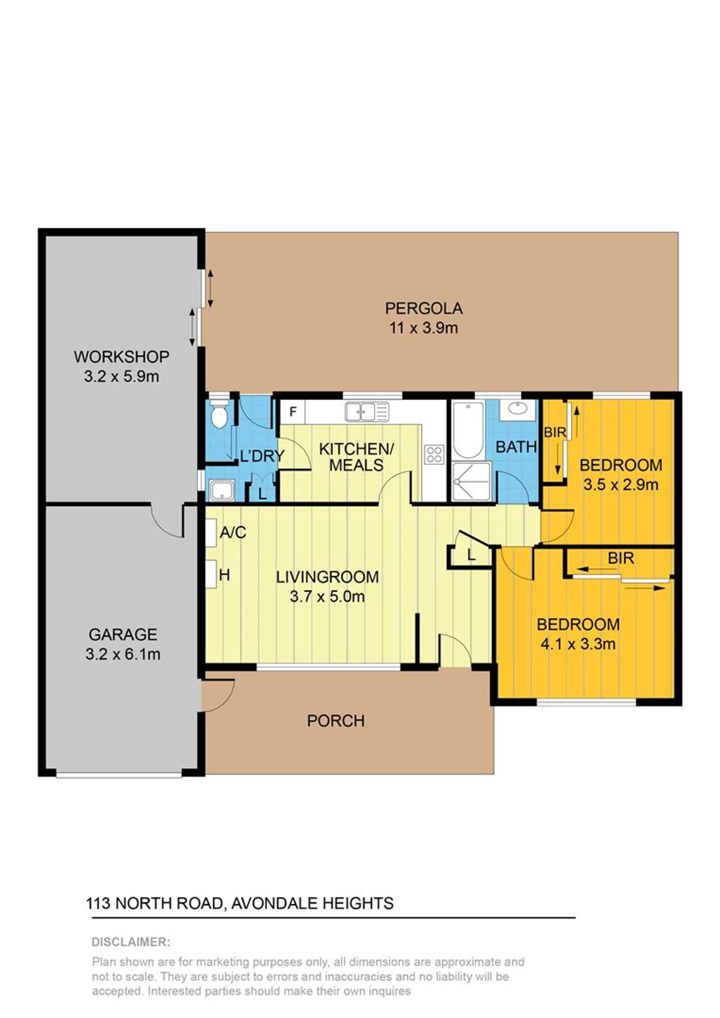 Floorplan of Homely house listing, 113 North Road, Avondale Heights VIC 3034