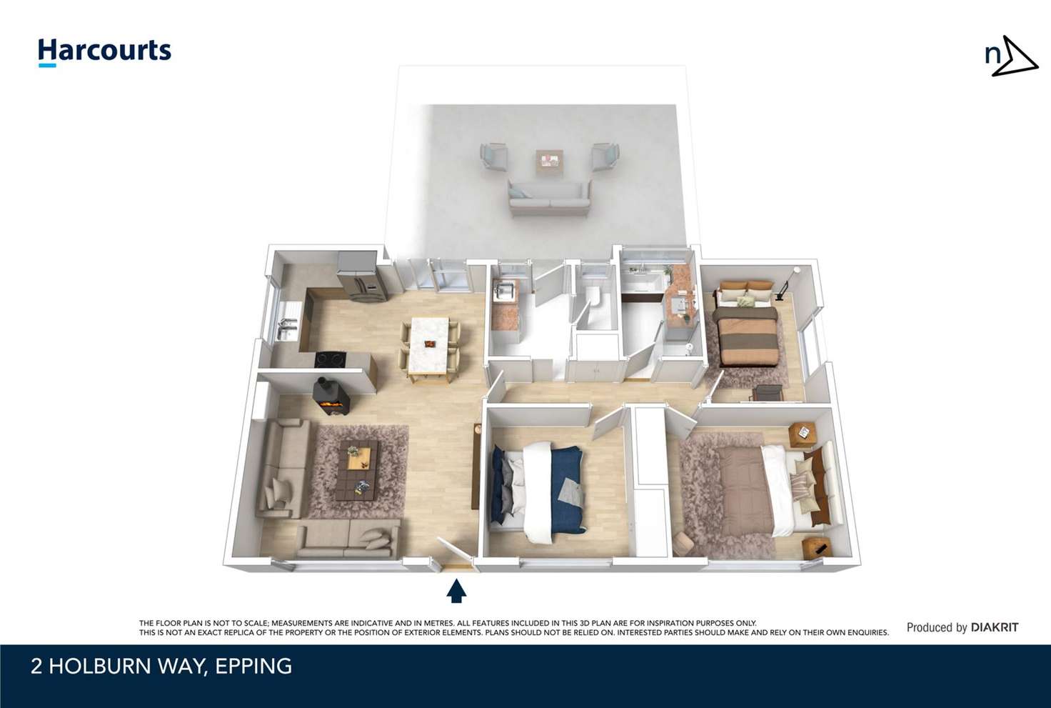 Floorplan of Homely house listing, 2 Holburn Way, Epping VIC 3076