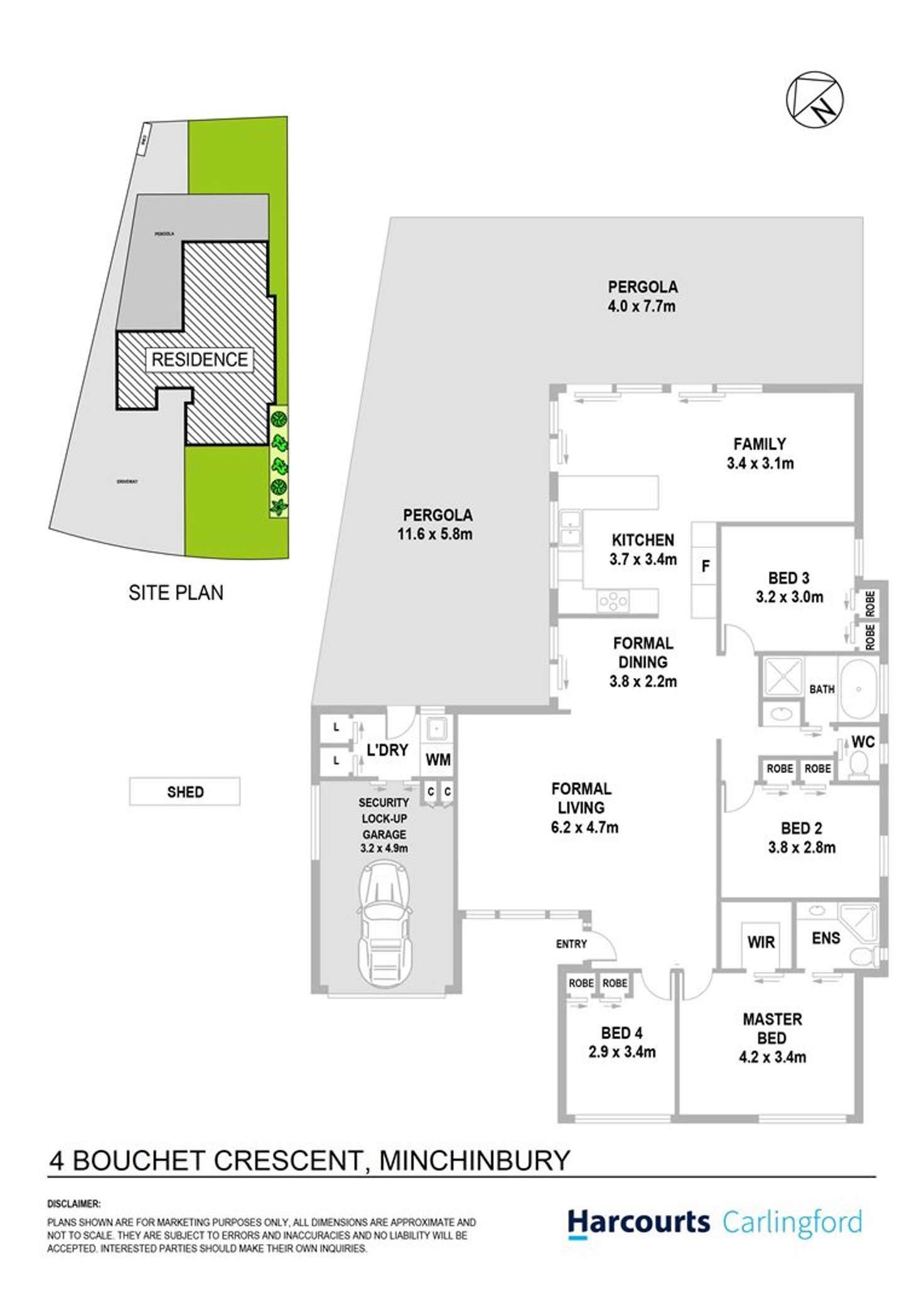 Floorplan of Homely house listing, 4 Bouchet Crescent, Minchinbury NSW 2770