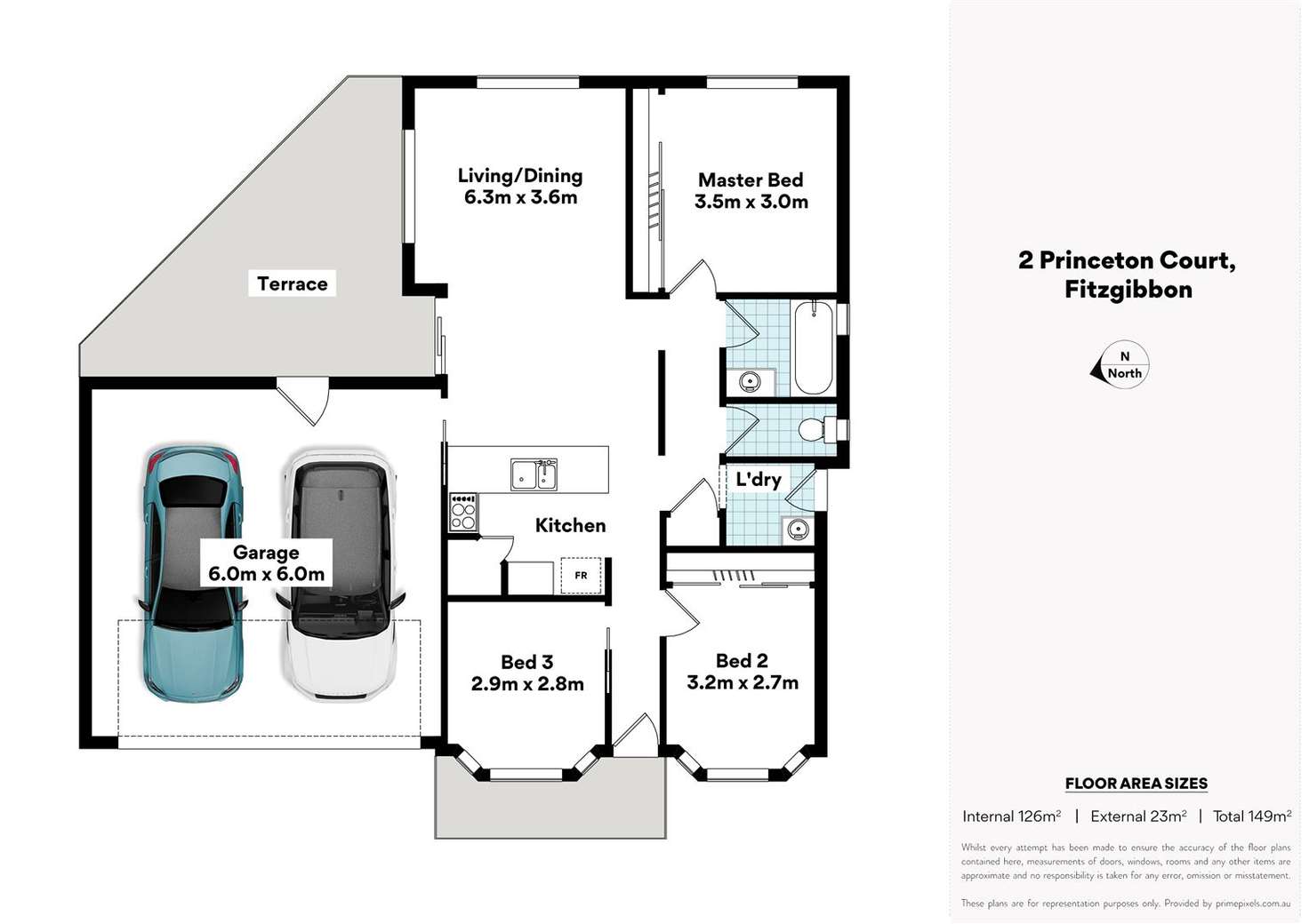 Floorplan of Homely house listing, 2 Princeton Court, Fitzgibbon QLD 4018