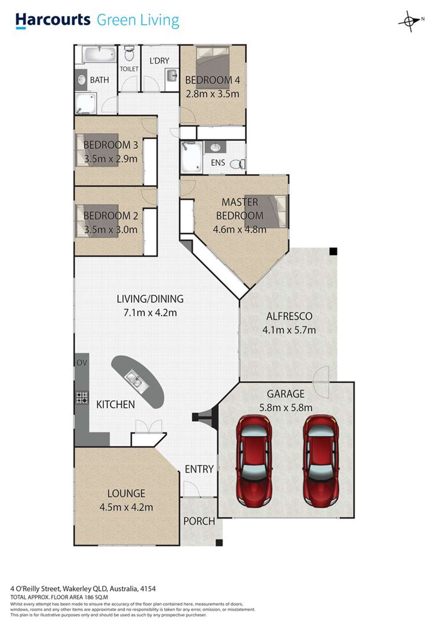 Floorplan of Homely house listing, 4 O'Reilly Street, Wakerley QLD 4154