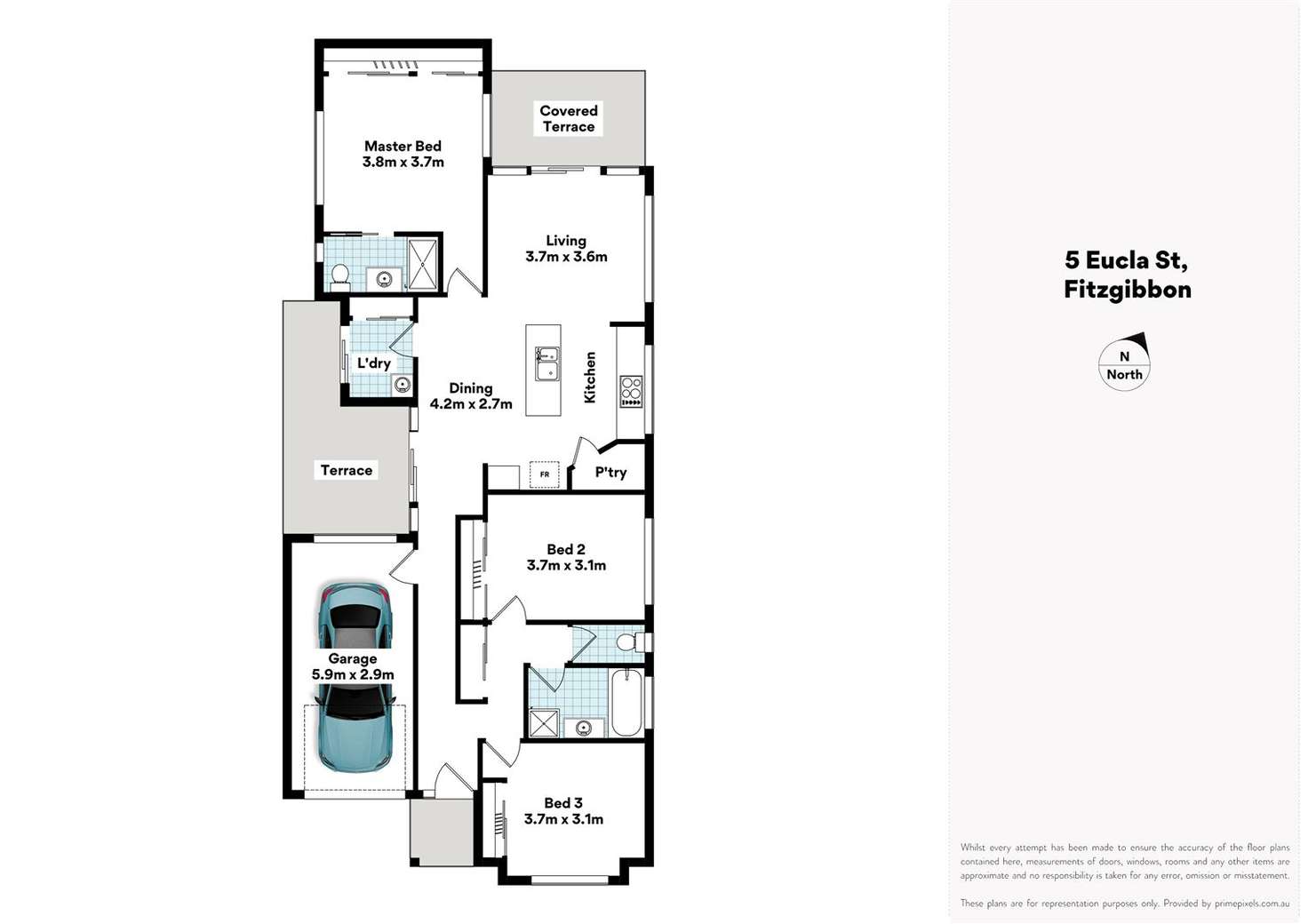 Floorplan of Homely house listing, 5 Eucla Street, Fitzgibbon QLD 4018