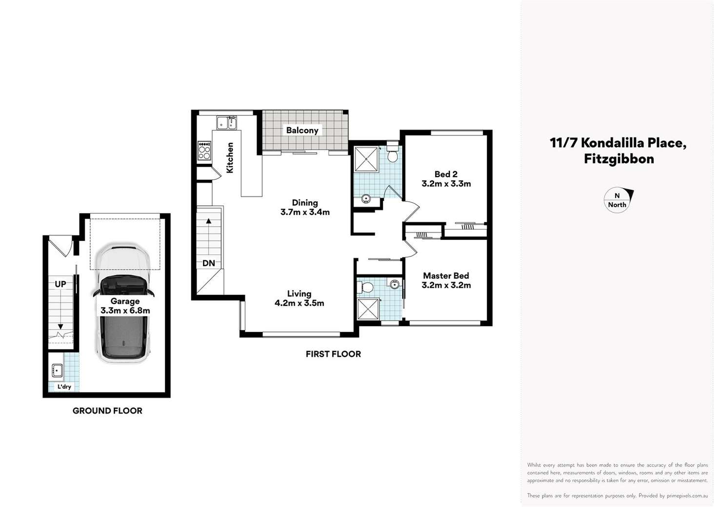 Floorplan of Homely apartment listing, 11/7 Kondalilla Place, Fitzgibbon QLD 4018