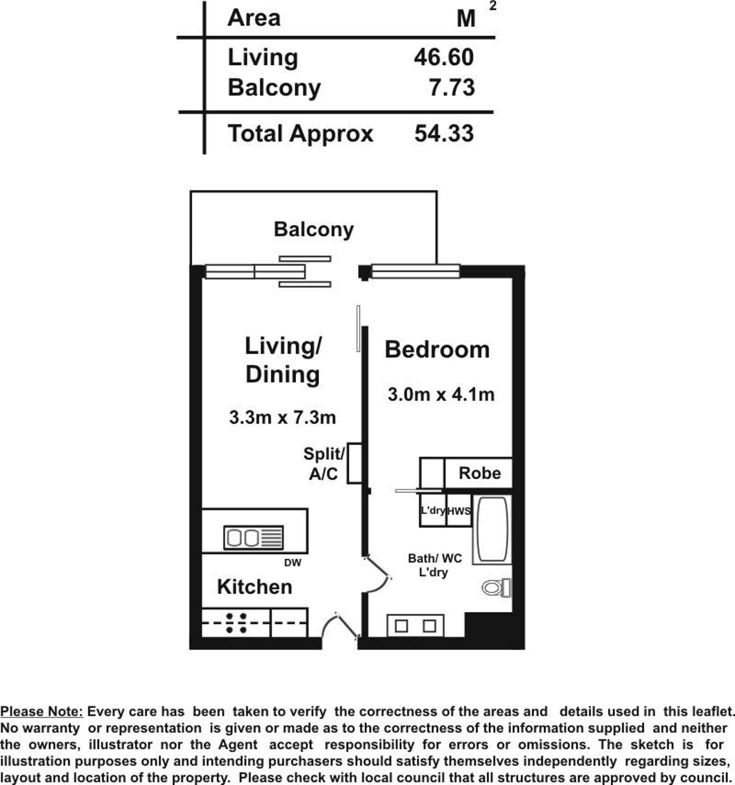 Floorplan of Homely apartment listing, 26/1 Chappell Drive, Glenelg SA 5045