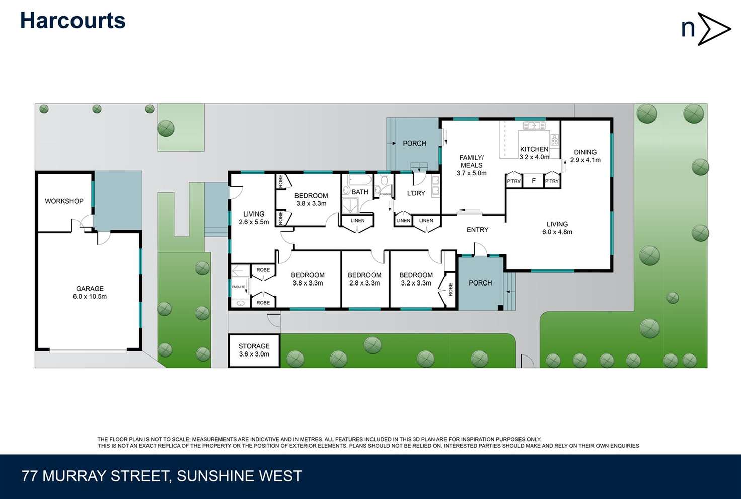 Floorplan of Homely house listing, 77 Murray Street, Sunshine West VIC 3020